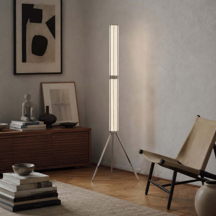 Cavelle Floor Lamp - Modern Industrial Tripod Glass Floor Lamp | Vinlighting