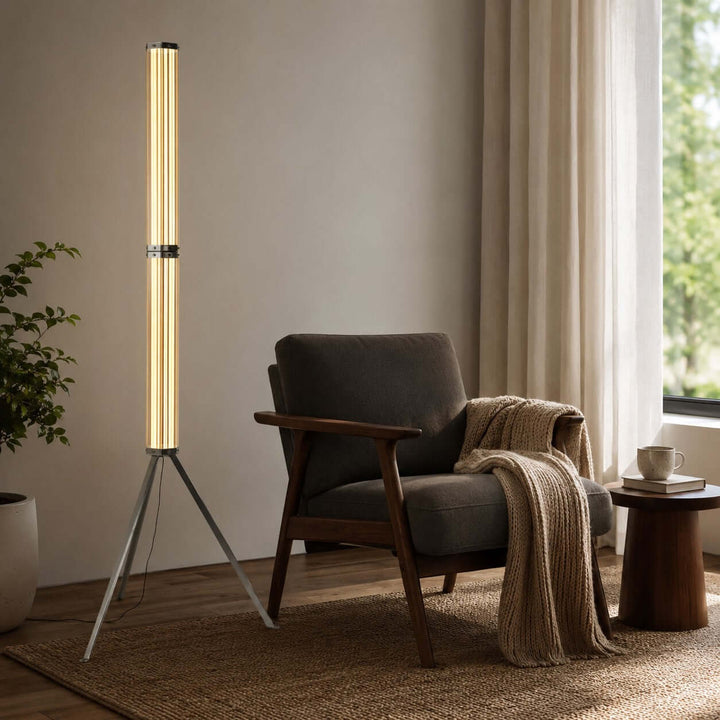 Cavelle Floor Lamp - Modern Industrial Tripod Glass Floor Lamp | Vinlighting