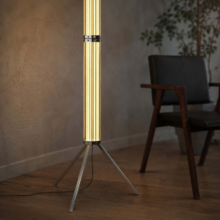 Cavelle Floor Lamp - Modern Industrial Tripod Glass Floor Lamp | Vinlighting