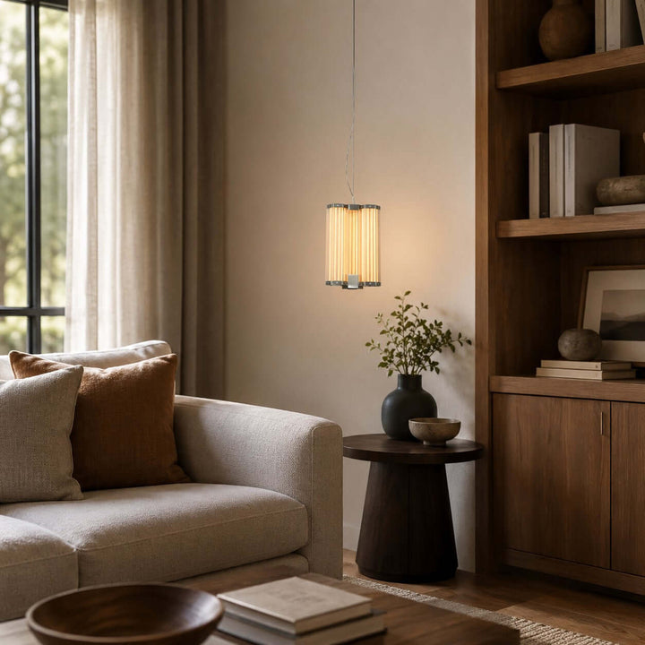 Cavelle Pendant Light - Industrial Hexagonal Glass Ceiling Pendant | Vinlighting