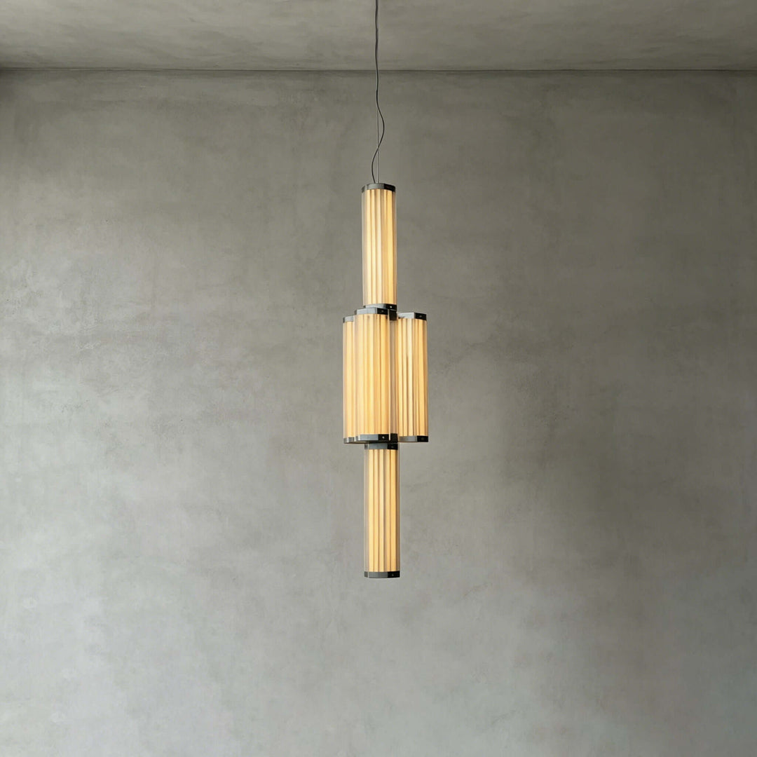 Cavelle Pendant Light - Industrial Hexagonal Glass Ceiling Pendant | Vinlighting