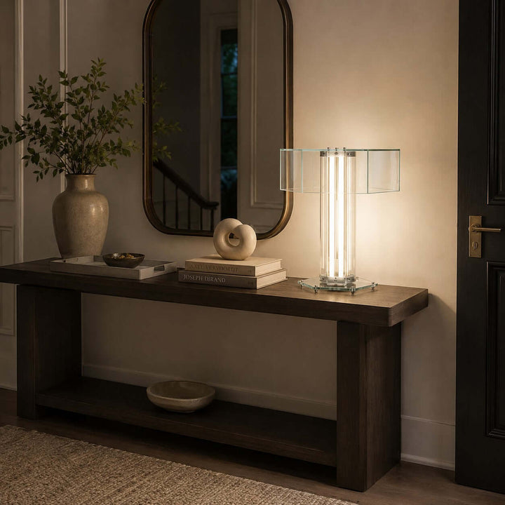Cavelle Table Lamp - Modern Minimalist Industrial Glass Table Light | Vinlighting