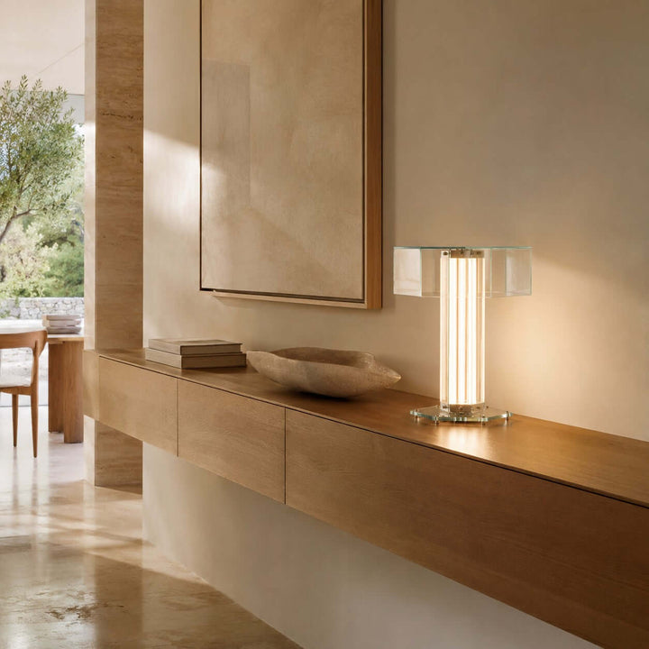 Cavelle Table Lamp - Modern Minimalist Industrial Glass Table Light | Vinlighting