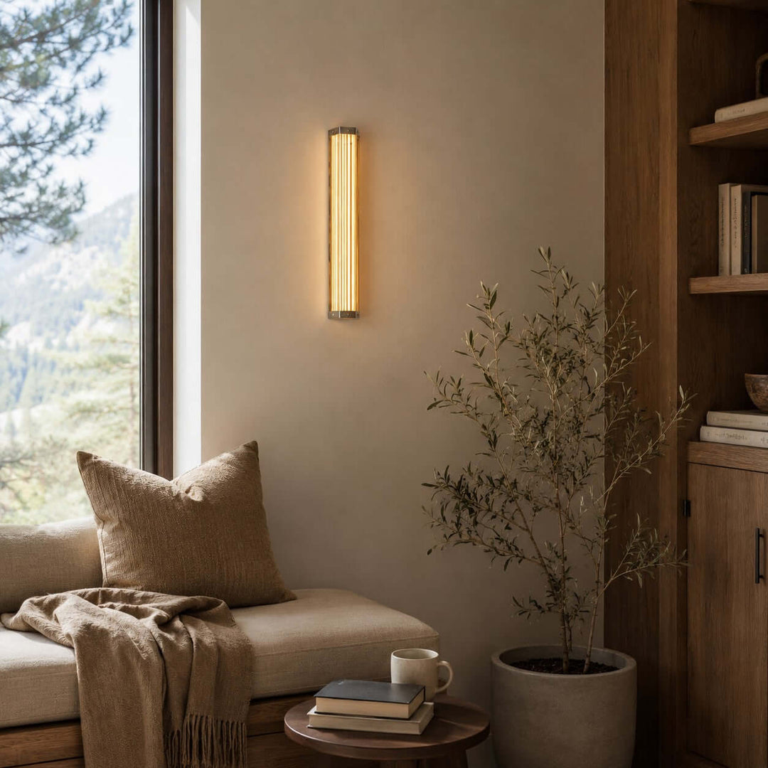 Cavelle Wall Sconce - Modern Industrial Hallway Glass Wall Light | Vinlighting
