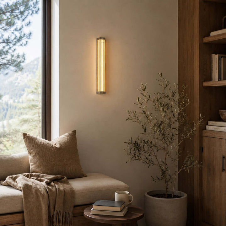 Cavelle Wall Sconce - Modern Industrial Hallway Glass Wall Light | Vinlighting