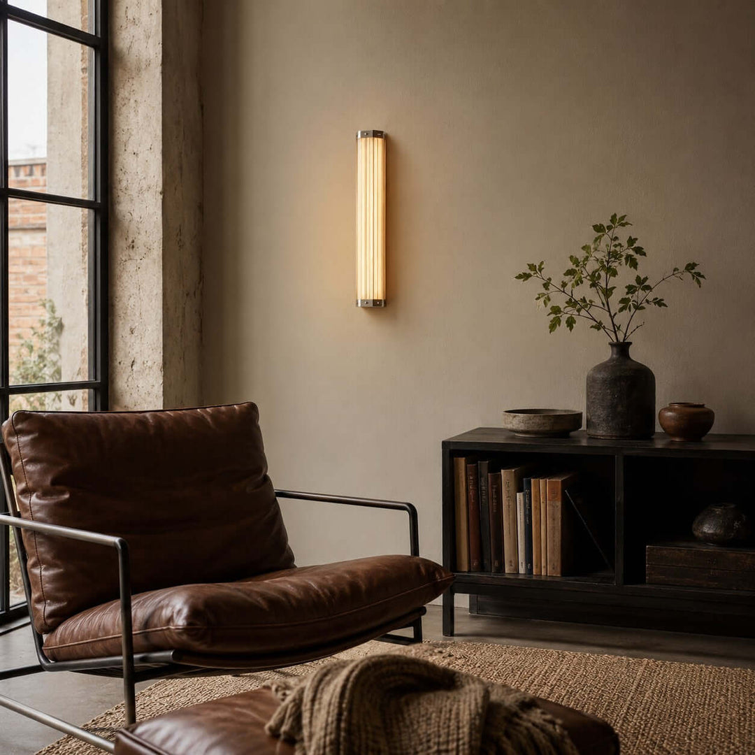 Cavelle Wall Sconce - Modern Industrial Hallway Glass Wall Light | Vinlighting