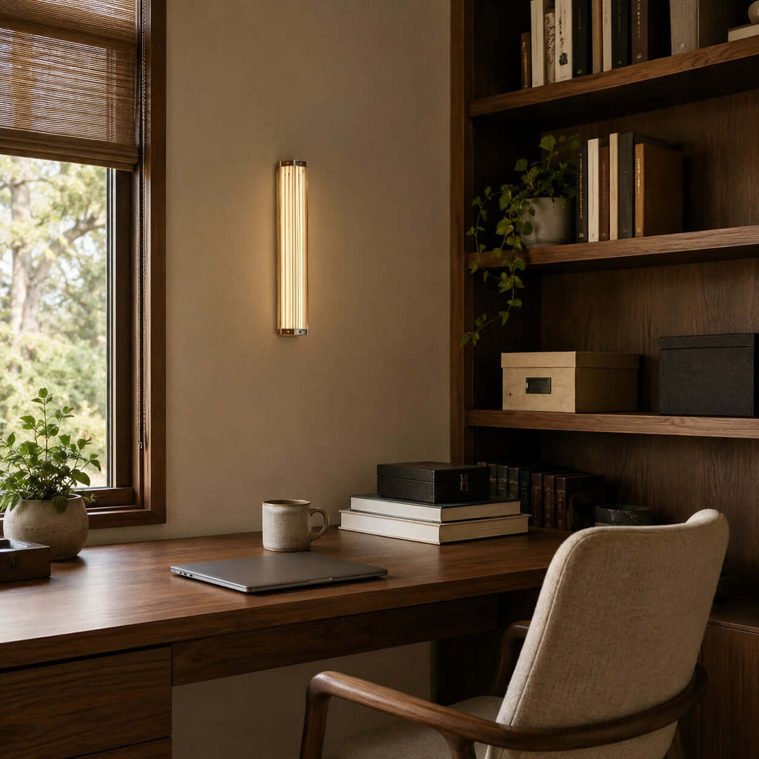 Cavelle Wall Sconce - Modern Industrial Hallway Glass Wall Light | Vinlighting