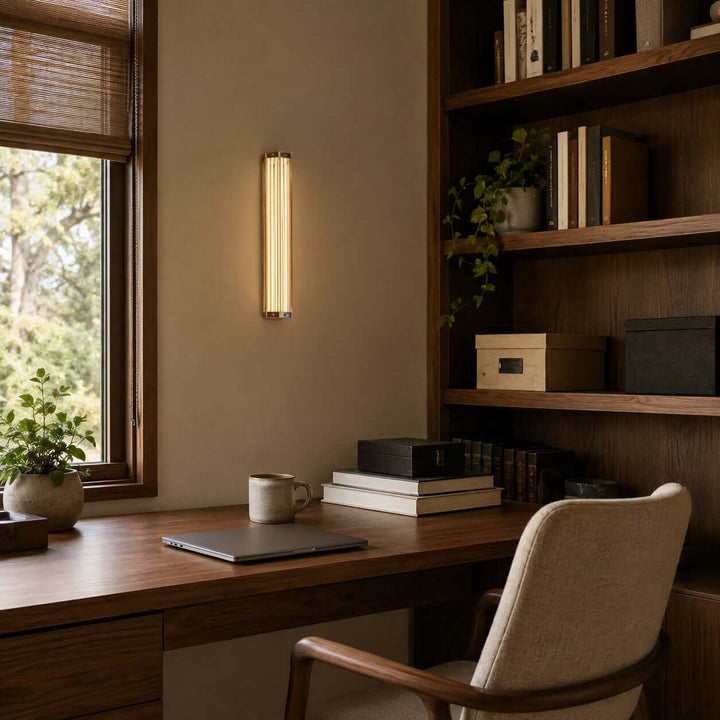 Cavelle Wall Sconce - Modern Industrial Hallway Glass Wall Light | Vinlighting