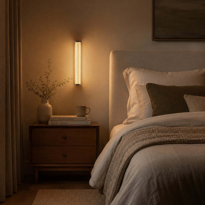 Cavelle Wall Sconce - Modern Industrial Hallway Glass Wall Light | Vinlighting