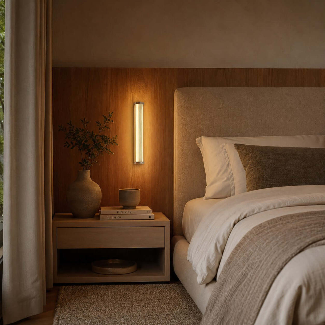 Cavelle Wall Sconce - Modern Industrial Hallway Glass Wall Light | Vinlighting