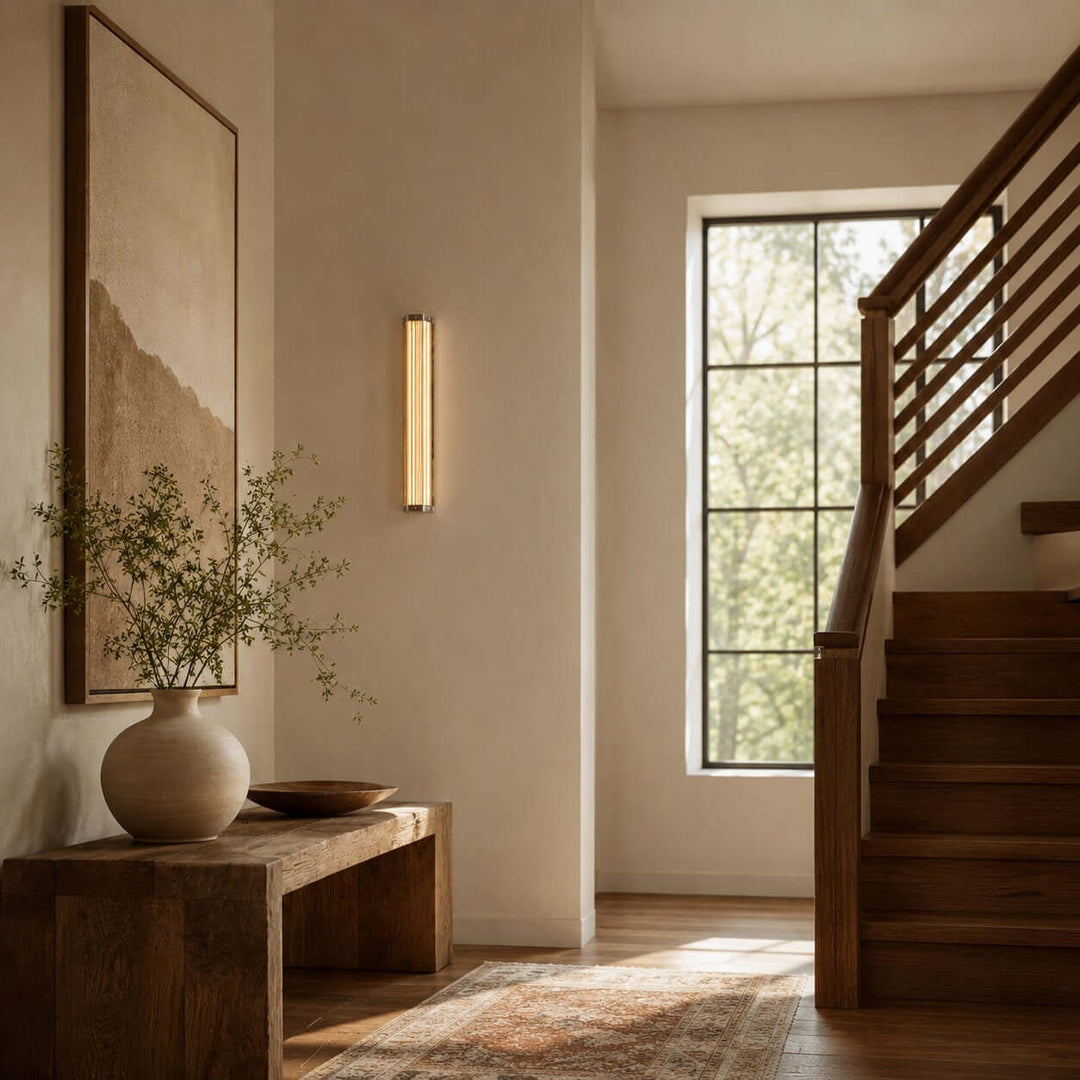 Cavelle Wall Sconce - Modern Industrial Hallway Glass Wall Light | Vinlighting