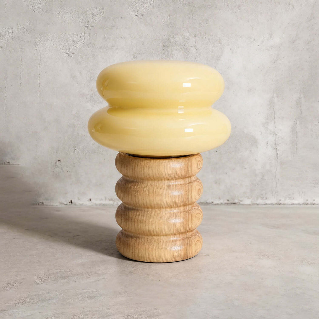 Cavuni Table Lamp – Modern Cream Cute Small Lamp