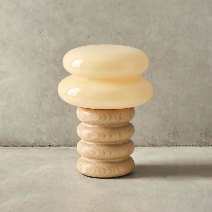 Cavuni Table Lamp – Modern Cream Cute Small Lamp