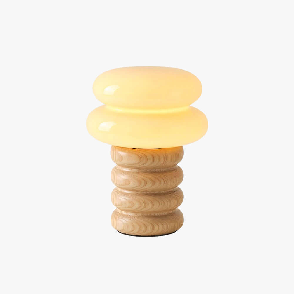 Cavuni Table Lamp – Modern Cream Cute Small Lamp