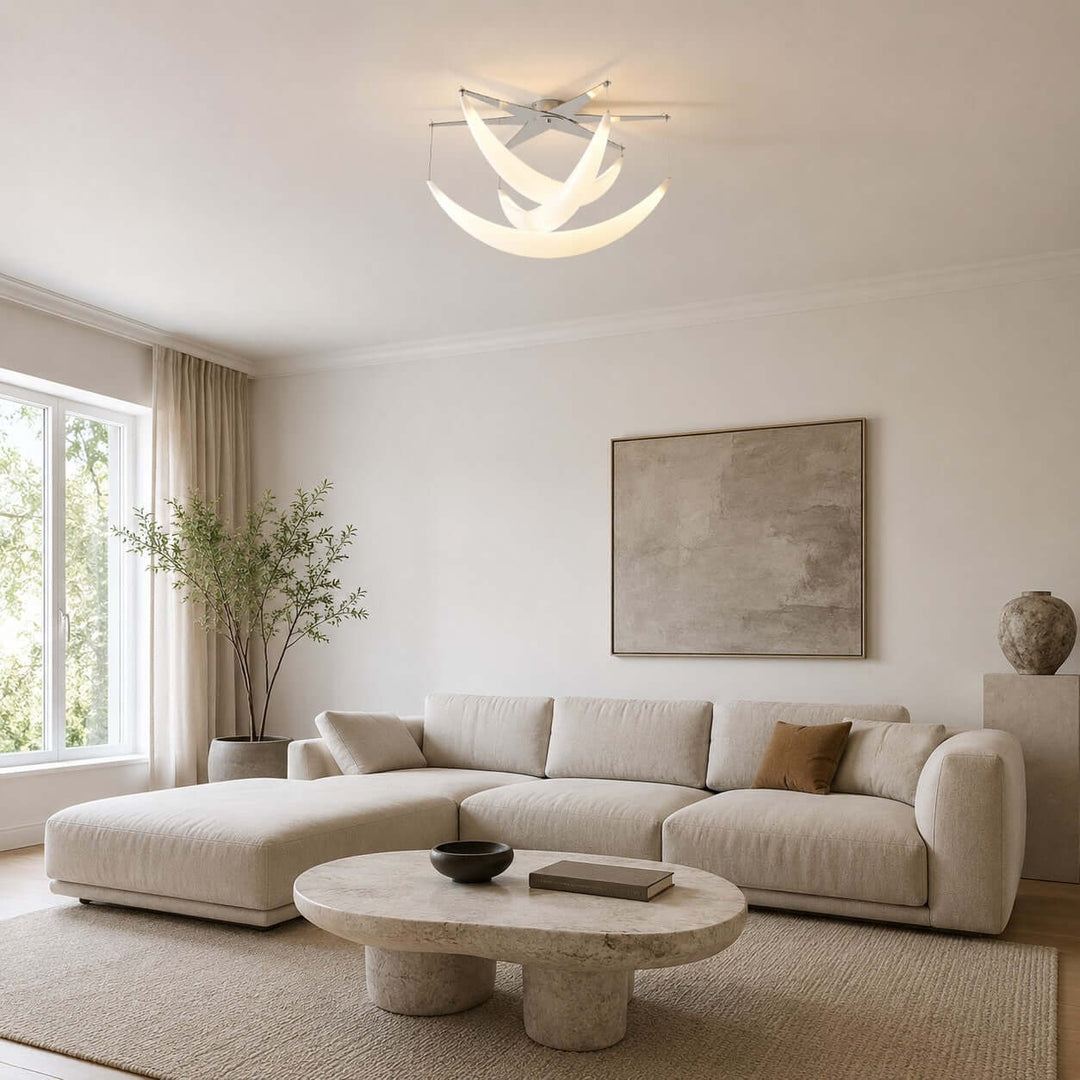 Celene Ceiling Lamp – Modern French Moon Acrylic Ceiling Light | Vinlighting