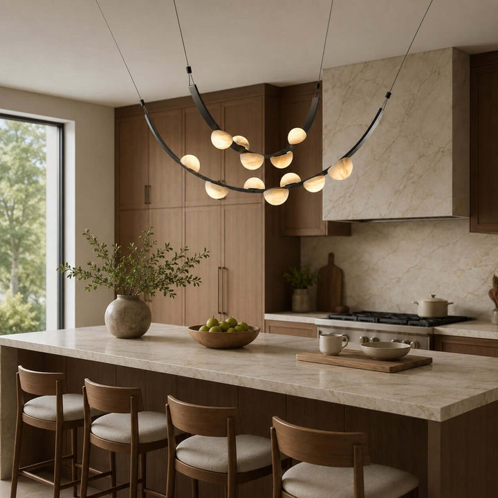 Celeste Chandelier - Modern Luxury Alabaster Dining Art Lamp | Vinlighting