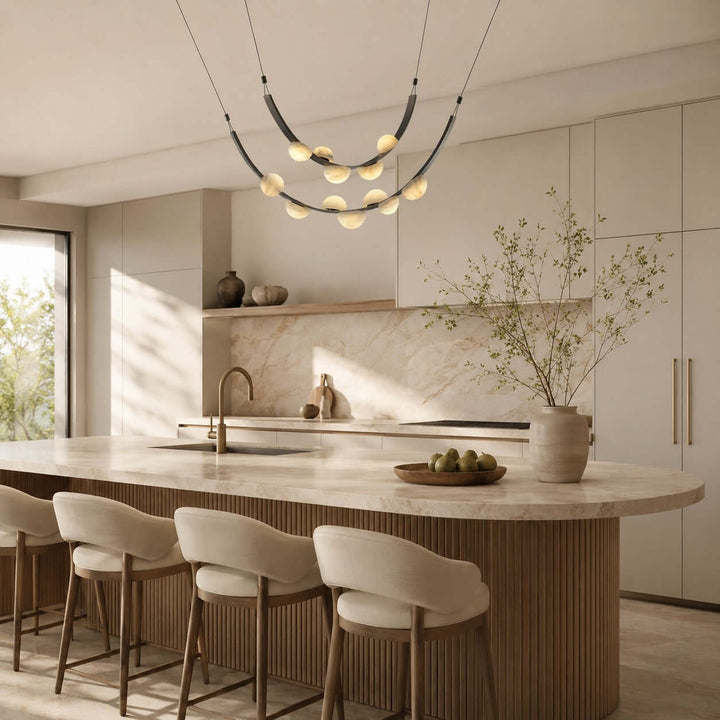 Celeste Chandelier - Modern Luxury Alabaster Dining Art Lamp | Vinlighting