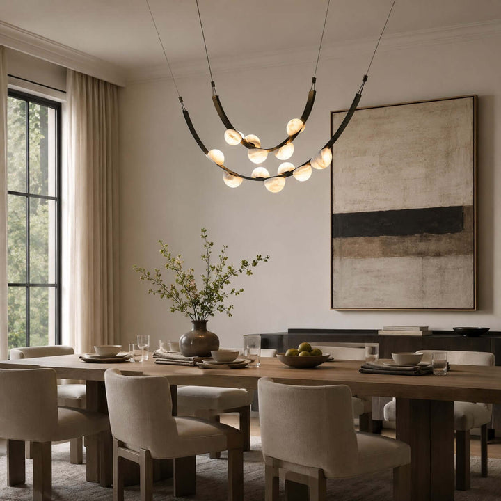 Celeste Chandelier - Modern Luxury Alabaster Dining Art Lamp | Vinlighting