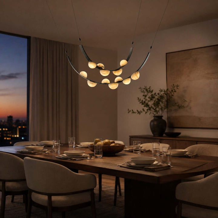 Celeste Chandelier - Modern Luxury Alabaster Dining Art Lamp | Vinlighting