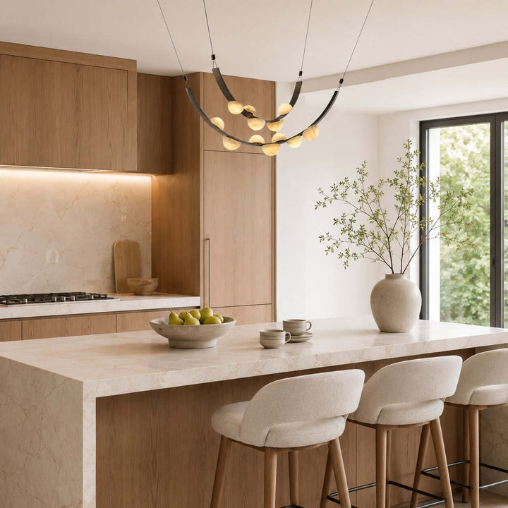 Celeste Chandelier - Modern Luxury Alabaster Dining Art Lamp | Vinlighting