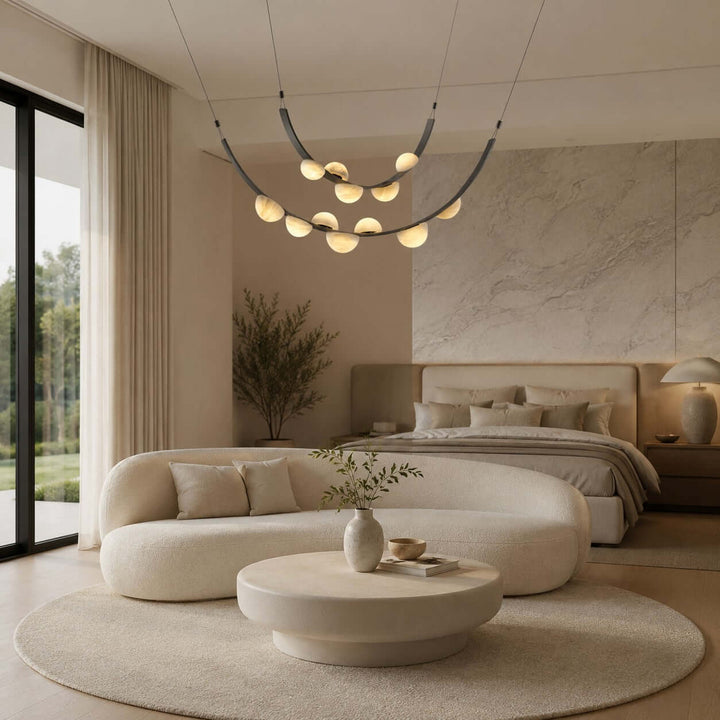 Celeste Chandelier - Modern Luxury Alabaster Dining Art Lamp | Vinlighting