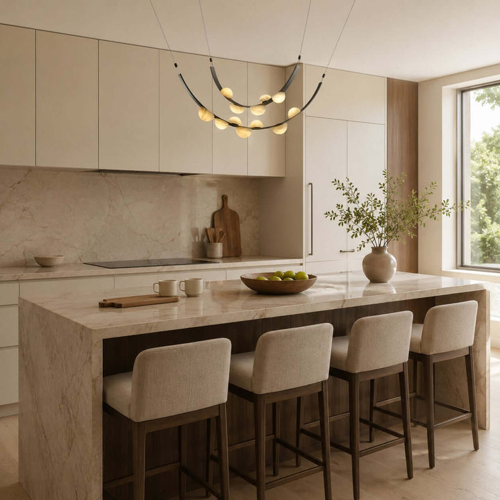 Celeste Chandelier - Modern Luxury Alabaster Dining Art Lamp | Vinlighting
