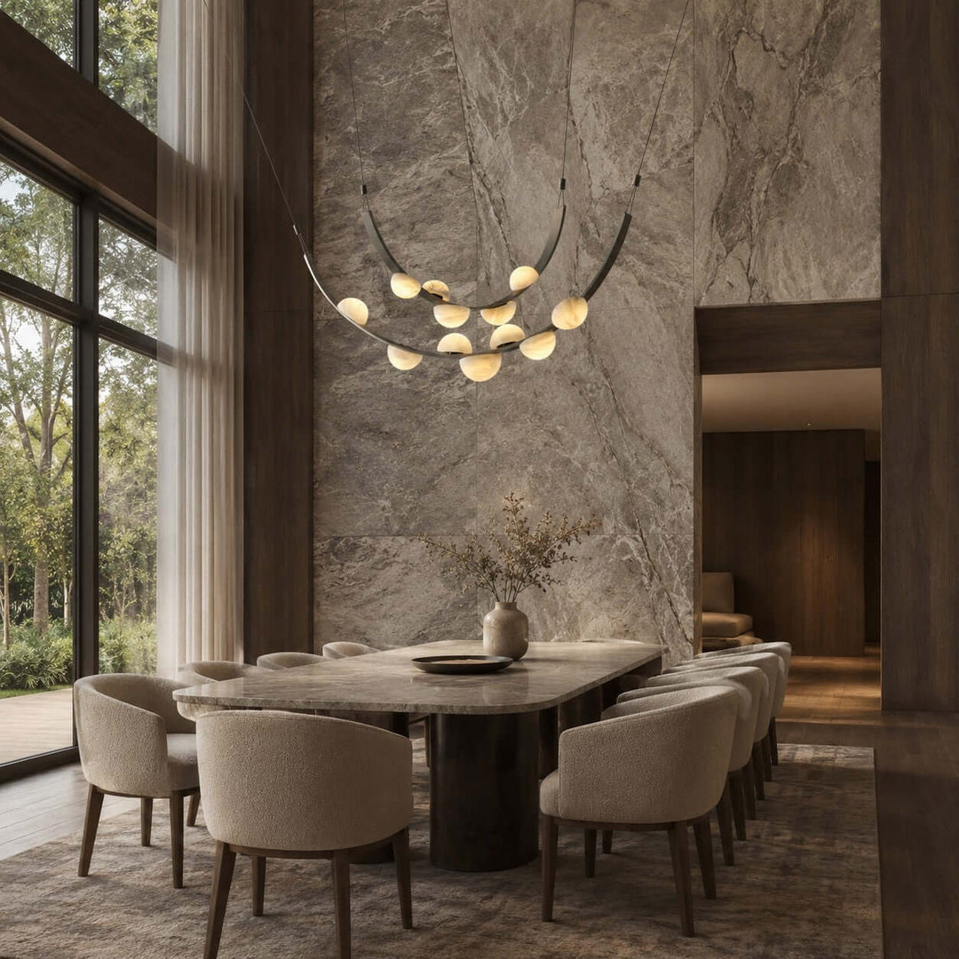 Celeste Chandelier - Modern Luxury Alabaster Dining Art Lamp | Vinlighting