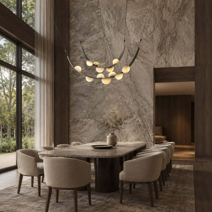 Celeste Chandelier - Modern Luxury Alabaster Dining Art Lamp | Vinlighting