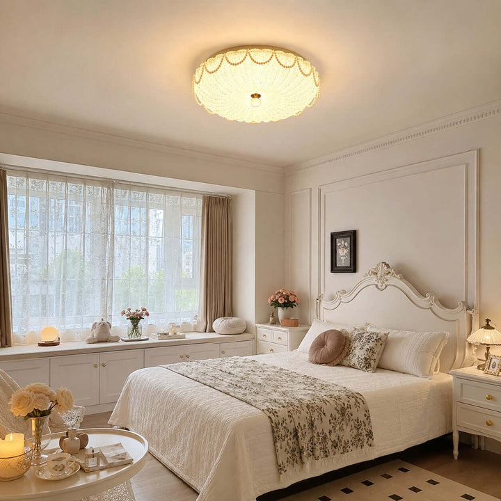 Celisse Ceiling Lamp | French Style Pearl-String Acrylic Fixture