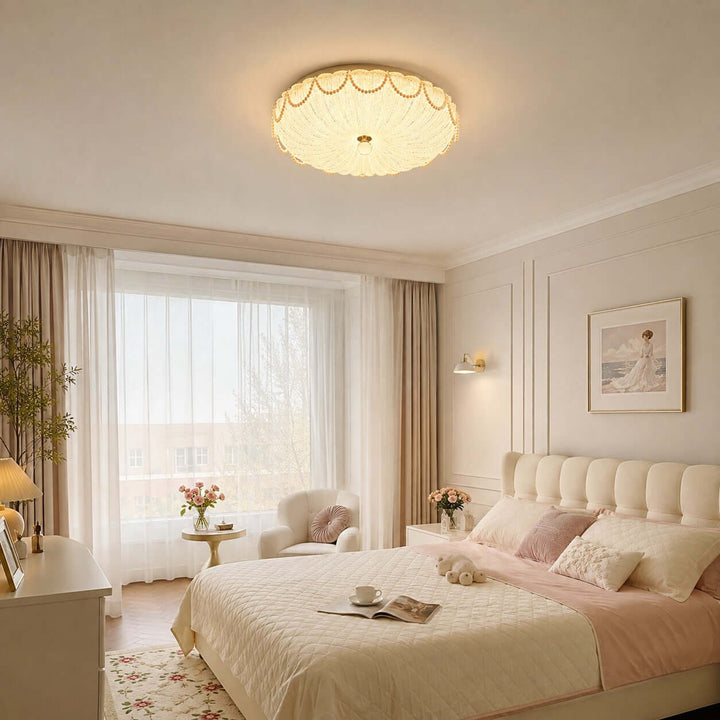 Celisse Ceiling Lamp | French Style Pearl-String Acrylic Fixture