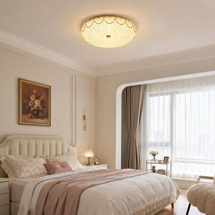 Celisse Ceiling Lamp | French Style Pearl-String Acrylic Fixture
