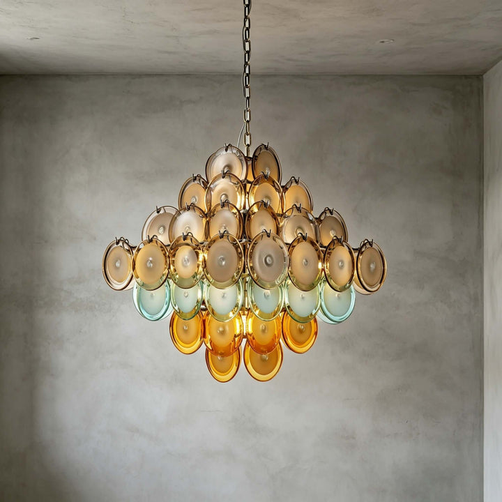 Celora Chandelier with Artistic Glass for Modern Dining Rooms