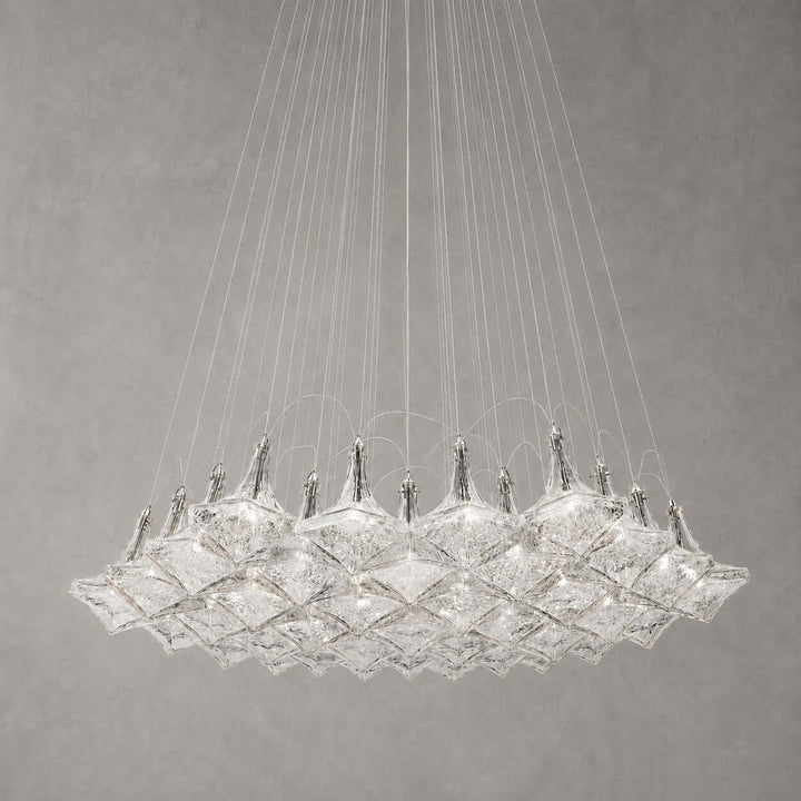Celvian Chandelier | Geometric Chandelier for Modern Dining Room Decor