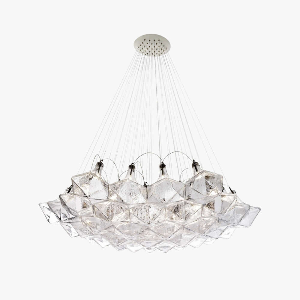 Celvian Chandelier | Geometric Chandelier for Modern Dining Room Decor