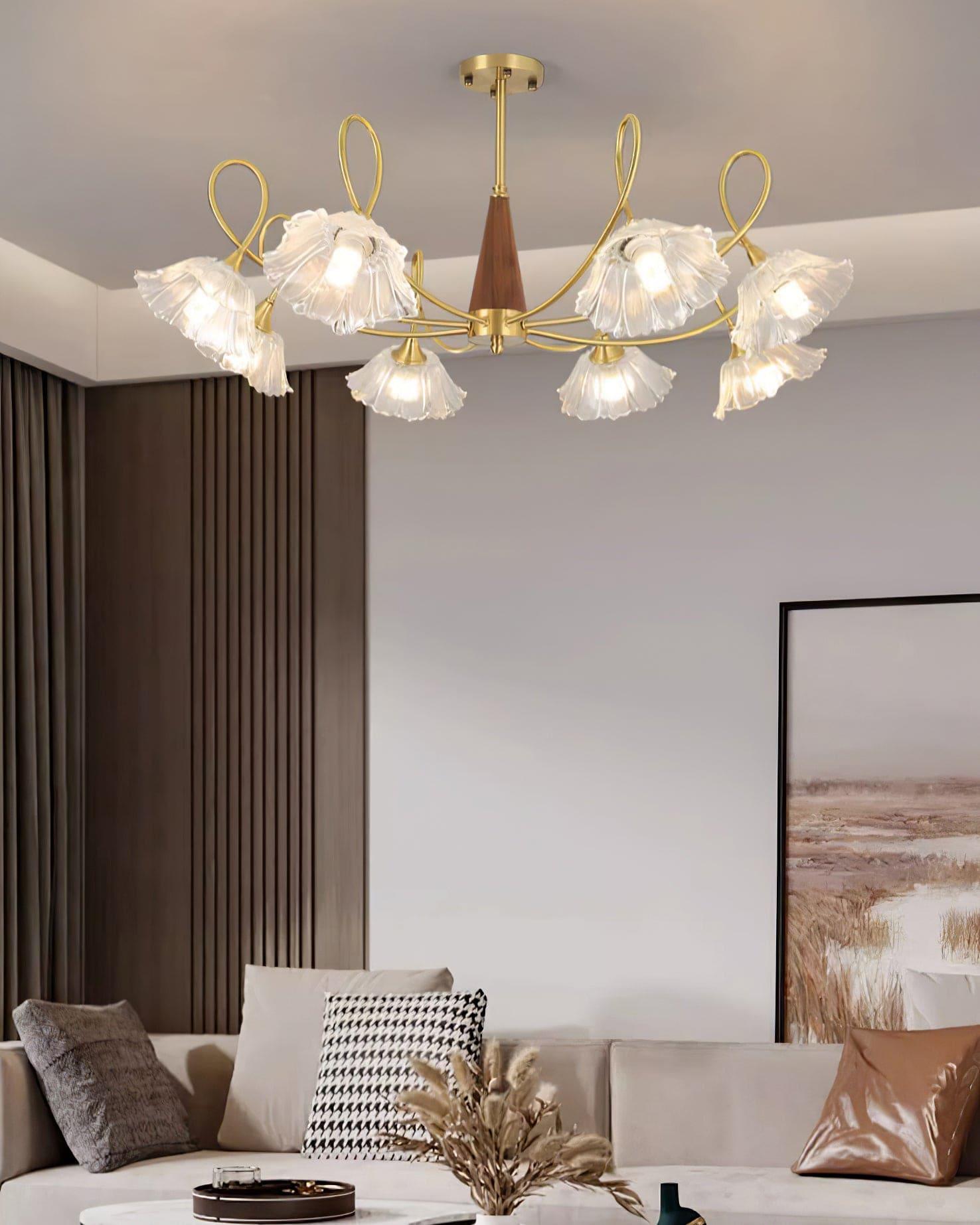 Century Lotus Leaf Chandelier - Vinlighting