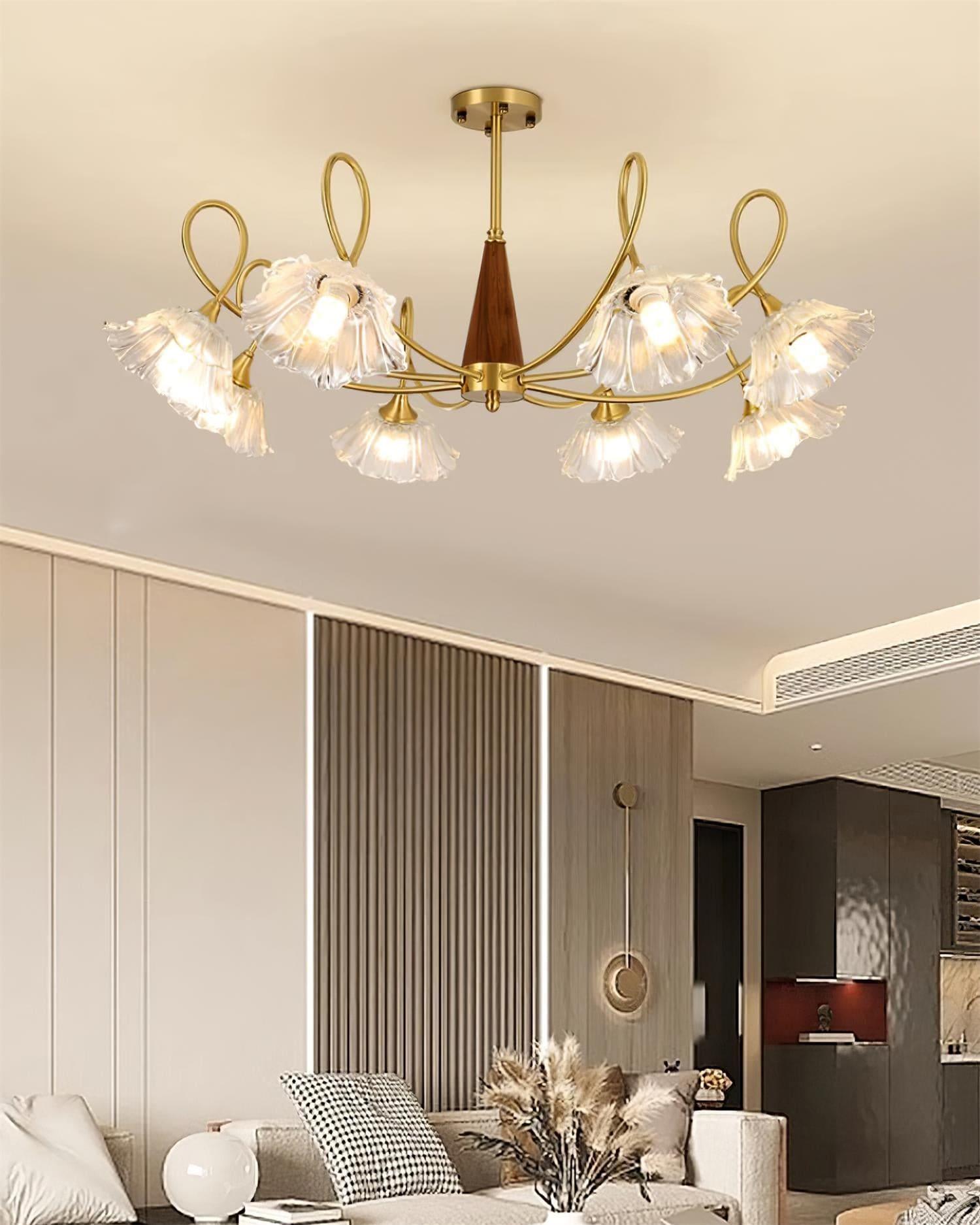 Century Lotus Leaf Chandelier - Vinlighting