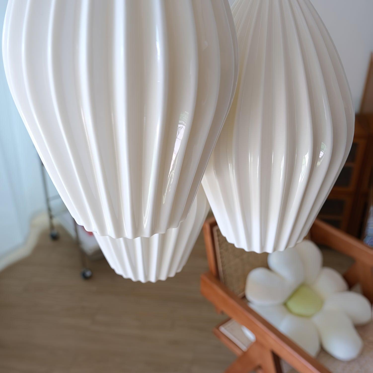 Ceramic Ribbed Pendant light - Vinlighting