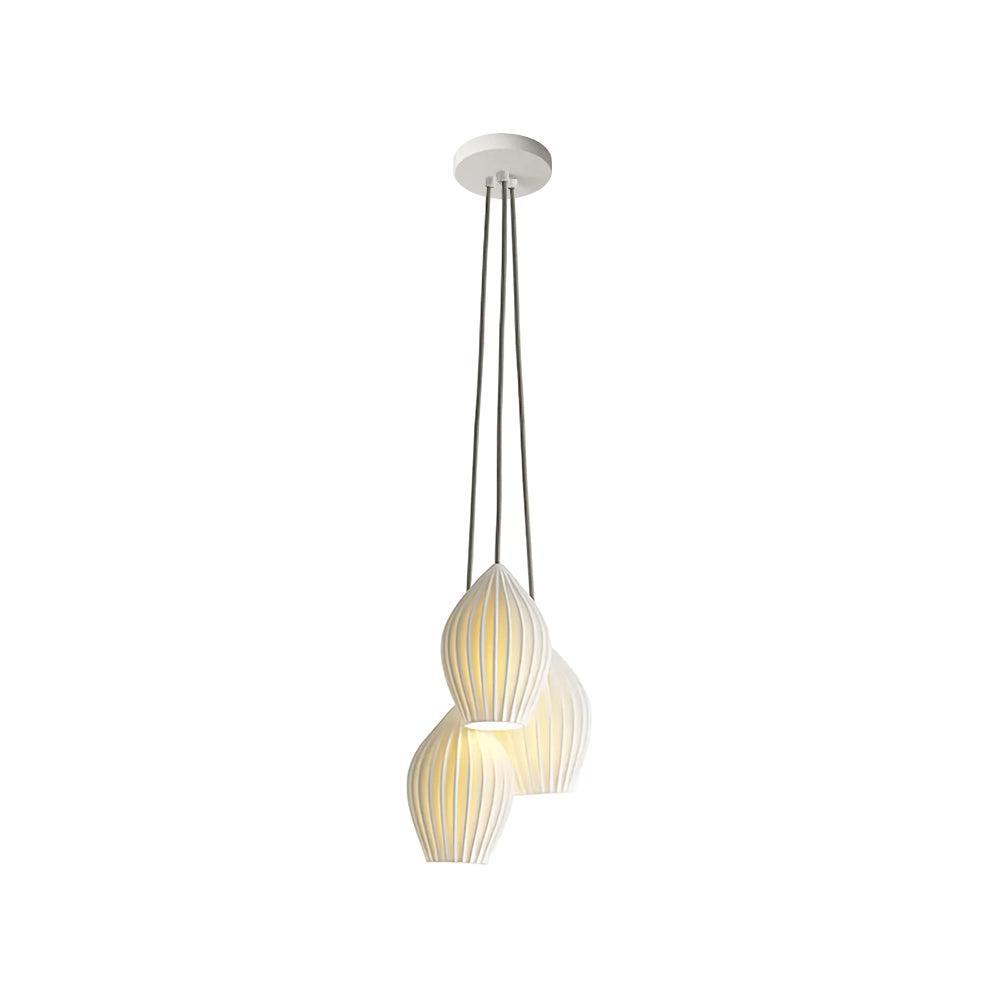 Ceramic Ribbed Pendant light - Vinlighting