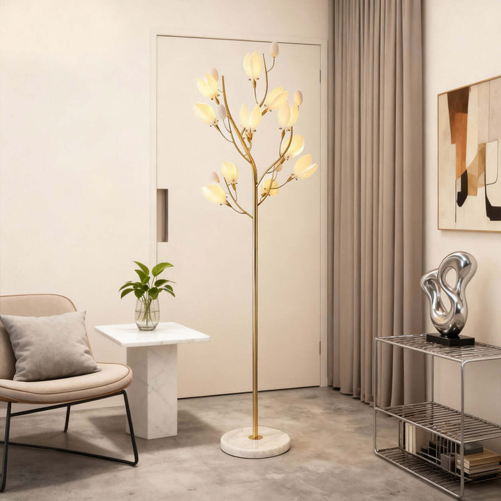 Ceramics Magnolia Floor Lamp