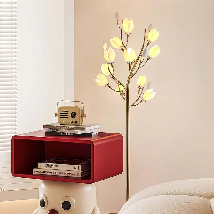 Ceramics Magnolia Floor Lamp – European Elegance Flowers
