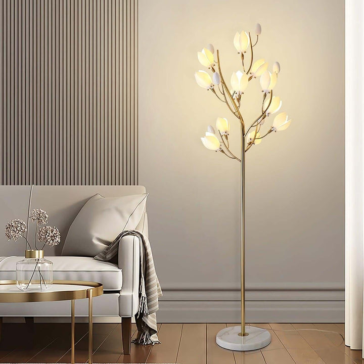 Ceramics Magnolia Floor Lamp – European Elegance Flowers