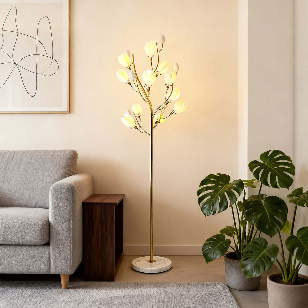 Ceramics Magnolia Floor Lamp