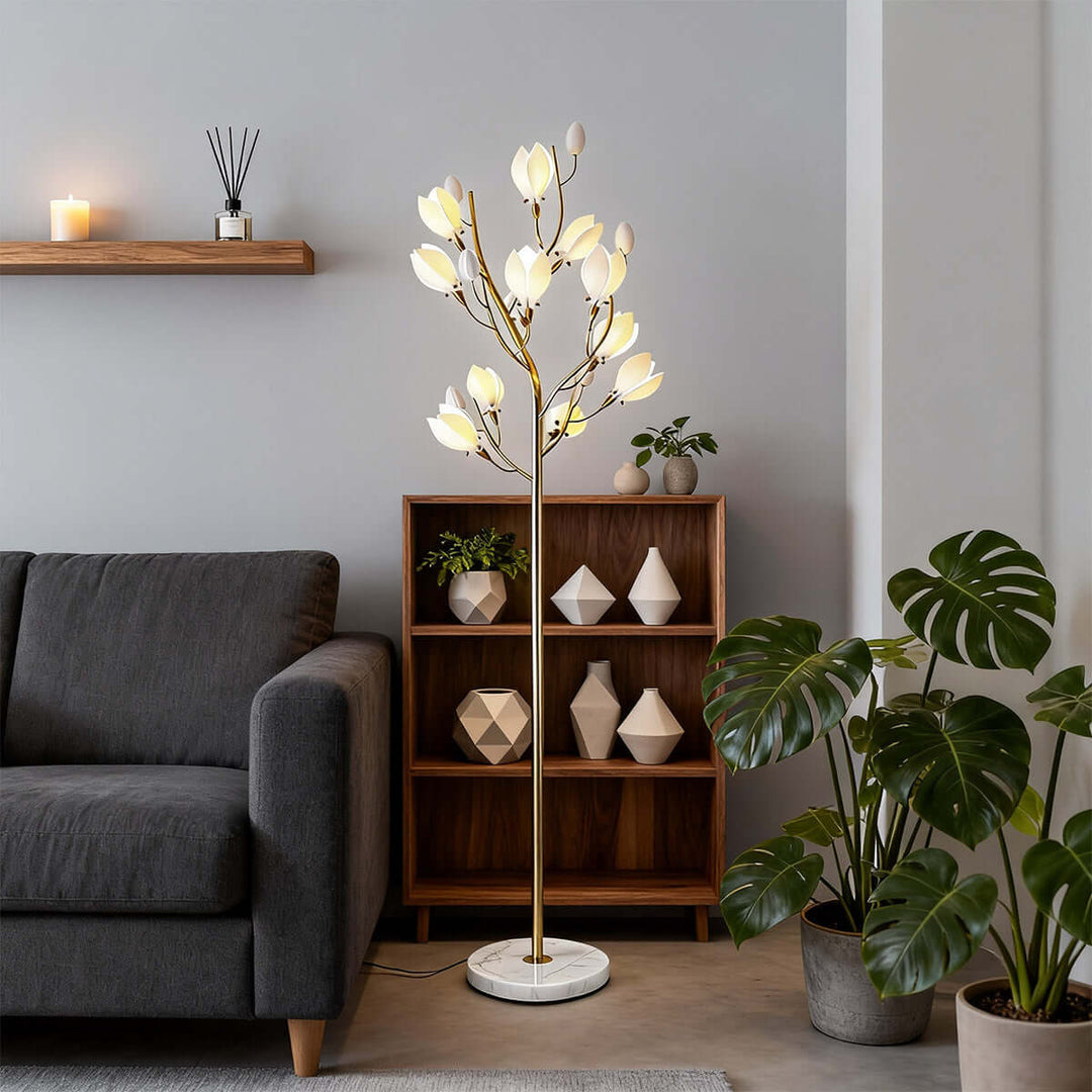 Ceramics Magnolia Floor Lamp