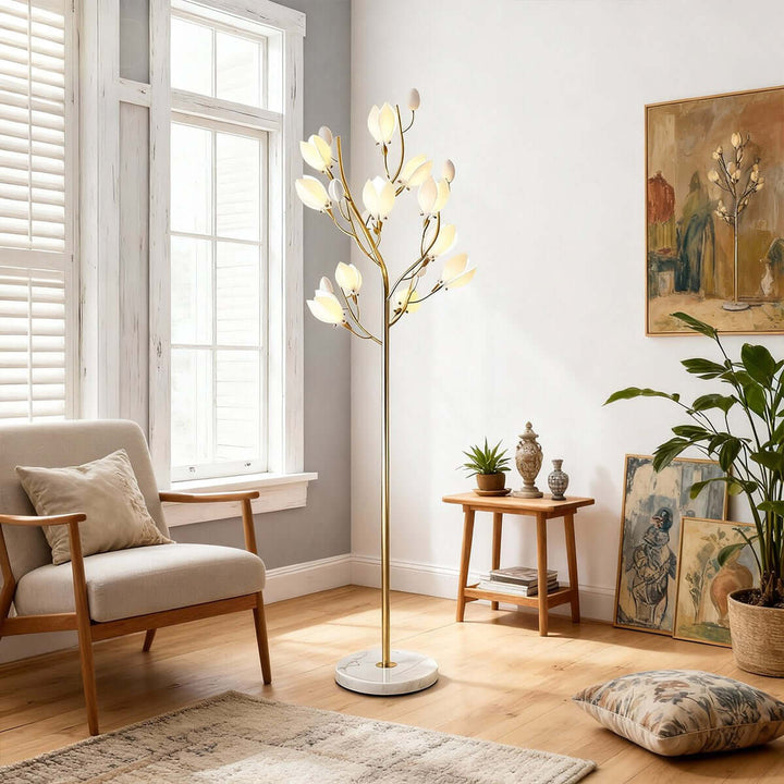 Ceramics Magnolia Floor Lamp