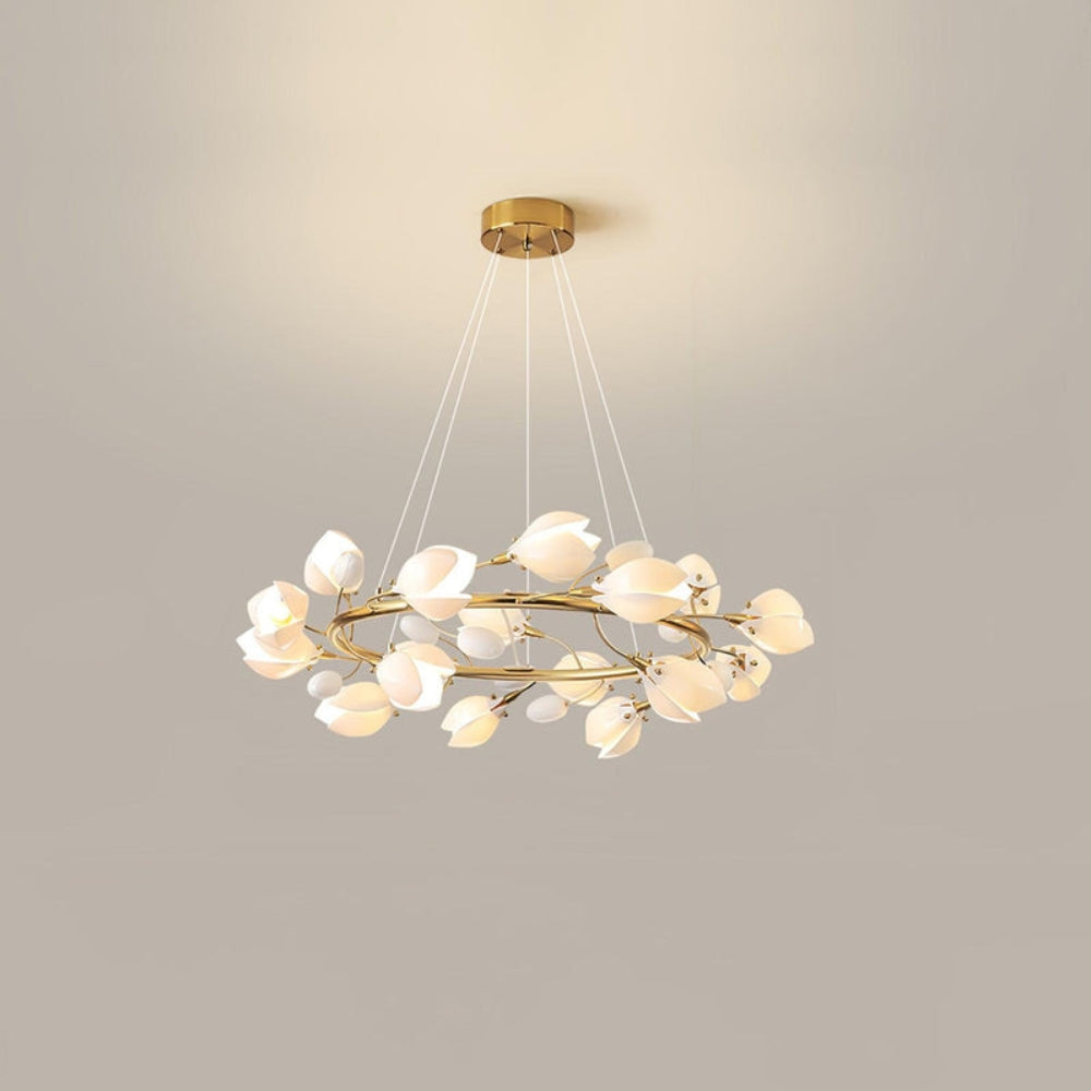 Ceramics Magnolia Chandelier