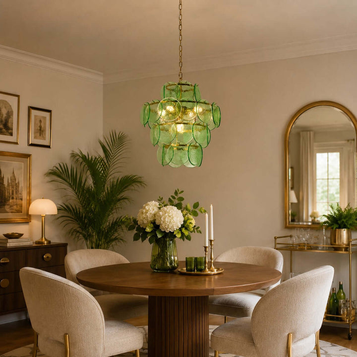 Cirelle Chandelier | French Art Deco Glass Chandelier