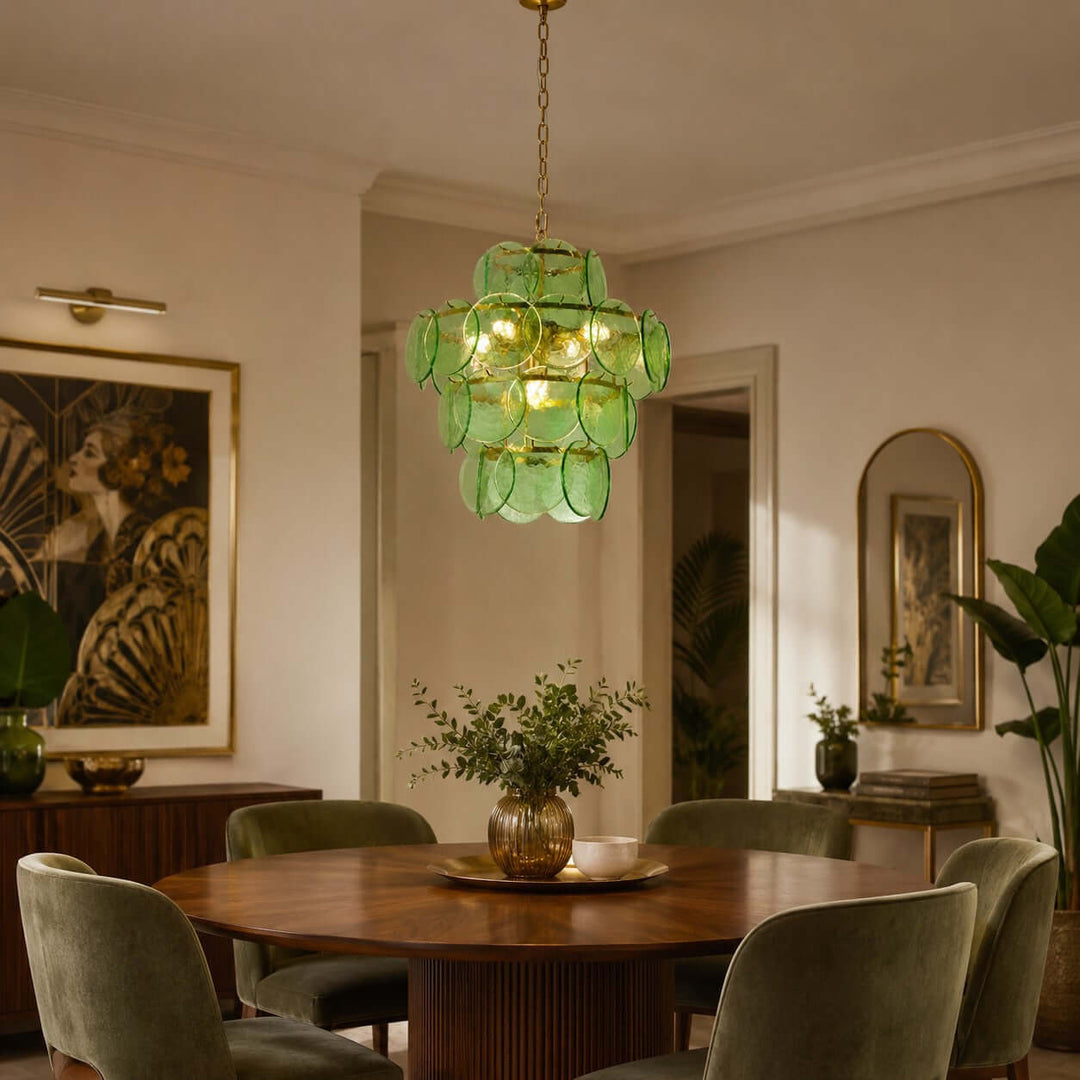 Cirelle Chandelier | French Art Deco Glass Chandelier