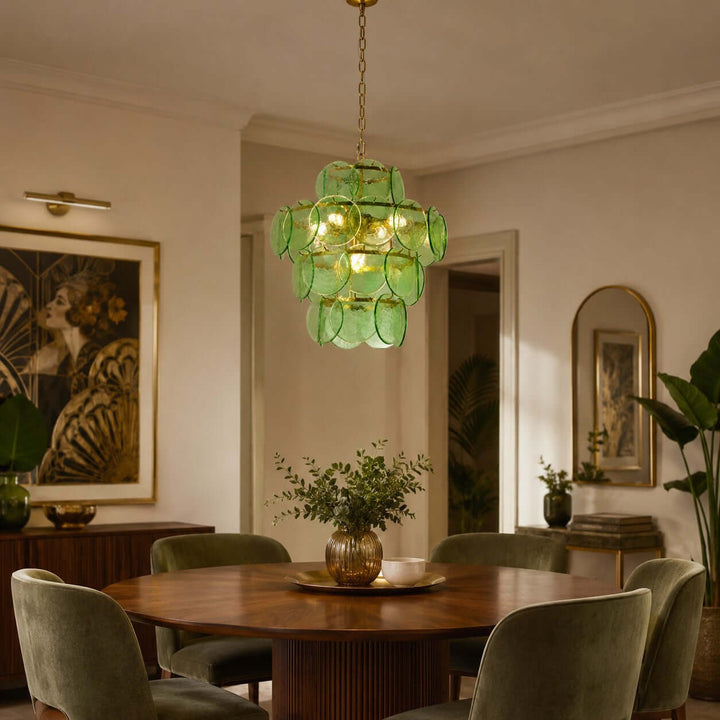 Cirelle Chandelier | French Art Deco Glass Chandelier