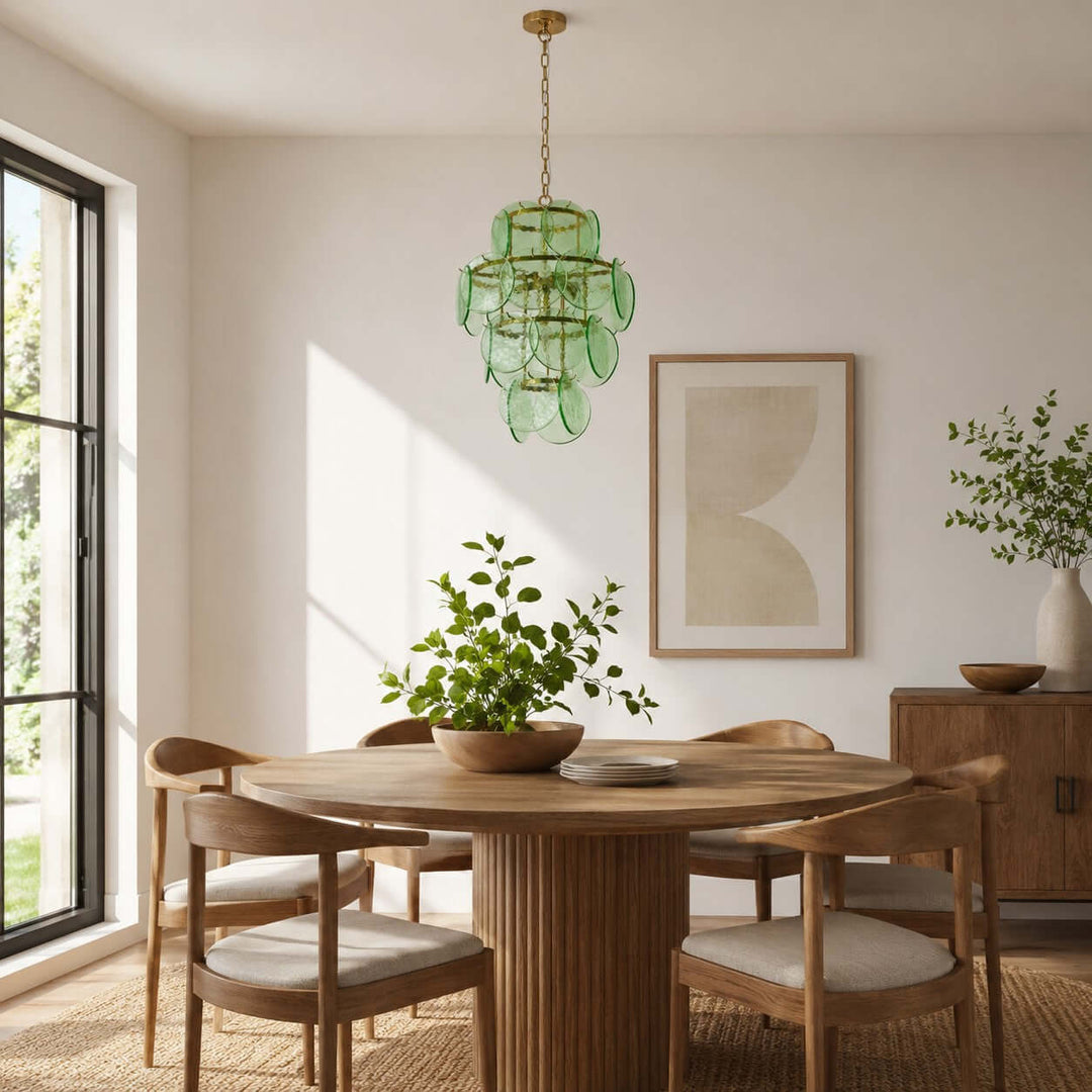 Cirelle Chandelier | French Art Deco Glass Chandelier
