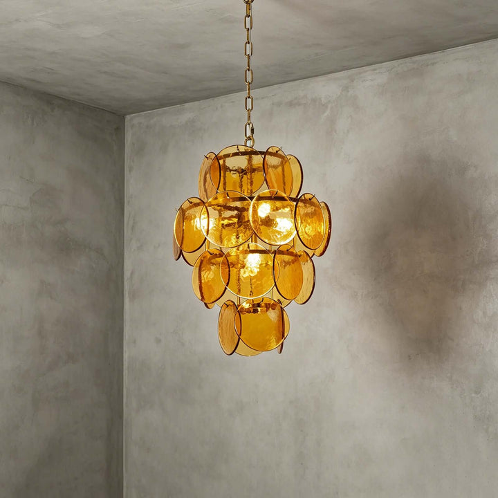 Cirelle Chandelier | French Art Deco Glass Chandelier